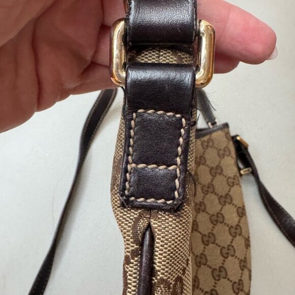 Authentic Vintage Gucci GG Monogram Canvas Crossbody Bag – Excellent Condition - Picture 10 of 16